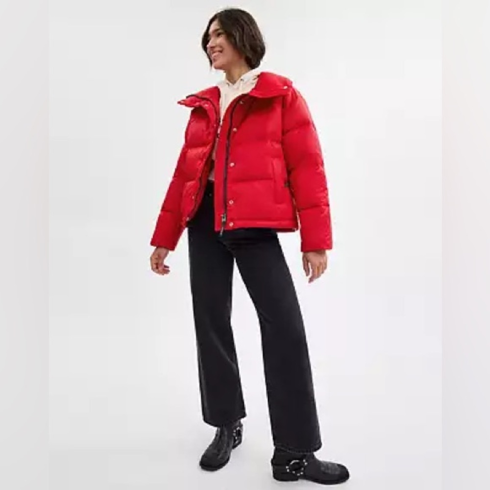 Coach Signature Jacquard Short Puffer In Recycled Polyamide - Picture 9 of 11